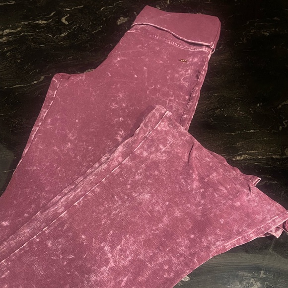 Victoria's Secret Denim - Victoria's Secret Maroon Flare Jeans